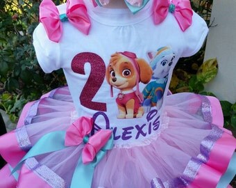 Skye and Everest tutu, Paw Patrol tutu, skye Tutu, everest tutu, Paw Patrol tutus
