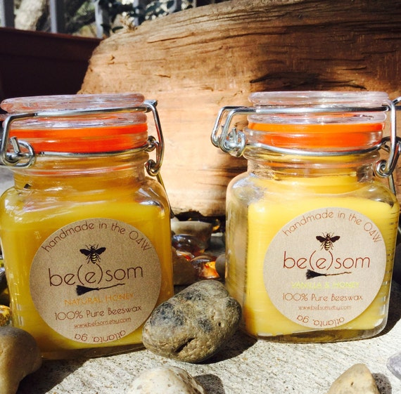 100 Pure Beeswax CandlesVanilla ScentedUnscentedmini/Jar