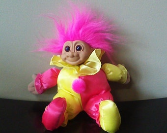 Giant 22 Russ Troll Kidz Plush Troll Doll Clown Pink