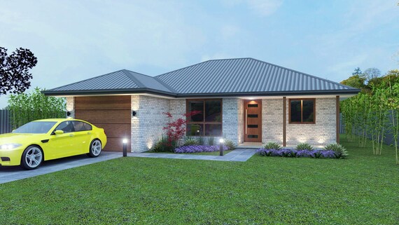 126 m2 3 Bedroom & single garage small 3 bedroom plans