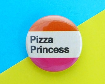 Pizza Pin, Pizza Party Favors, Pizza Party Favours, Pizza Lovers, Pizza Princess Badge, Pizza Party Decorations, Princess Badge, Birthday