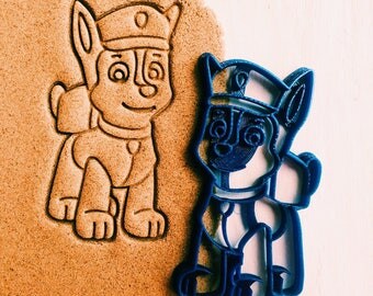 Cookie Cutter Paw patrol Chase cookiecutter cookies custom shape custom size custom picture mature