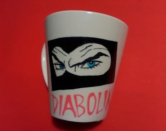 Hand painted Dabolik handpainted mug Cup-Diabolik