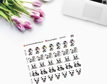 Amanda The Panda ~ CHORES ~ Planner Stickers CAM PANDA 023