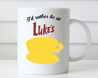 Lukes Coffee Mug, Lukes Diner Mug, Lukes Mug, Gilmore Girls Lukes Diner, Stars Hollow Connecticut Gilmore Girls Coffee Mug Gilmore Girls Mug