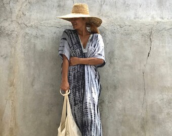Special price , Dyed caftan silver sequin dress , Summer dress, Holiday dress, Vacation dress, evening dress