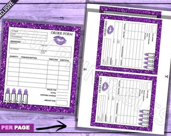Order form template | Etsy