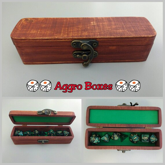 Custom wood dice holder perfect for any dungeon RPG dice