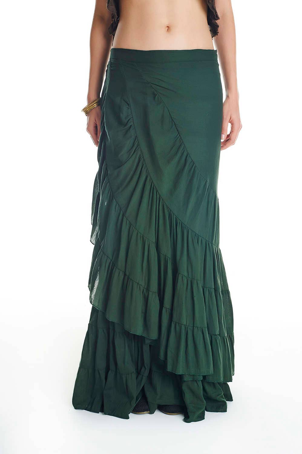 Gipsy skirt spanish skirt flamenco dance wrap skirt bohemian