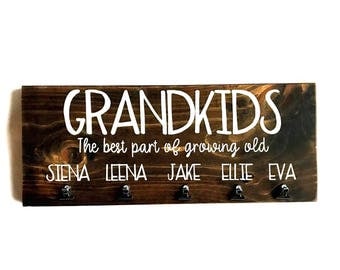 Grandkids picture holder, Grandkids sign, Grandparents sign, Grandparents gift, Grandchildren sign, Grandkids photo holder