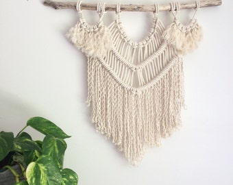 Macrame KIT Wall Hanging DIY || Driftwood + Cotton Rope + Pattern || Creative Gift for Her || Simple Easy Design for Beginner