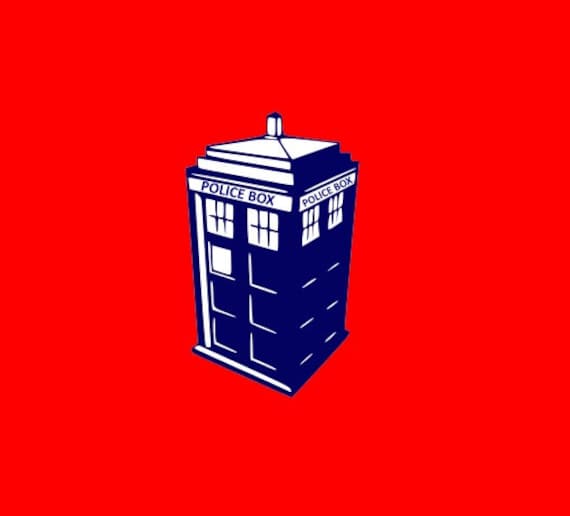 Download Doctor Who Tardis Police Box SVG Vector File for Download