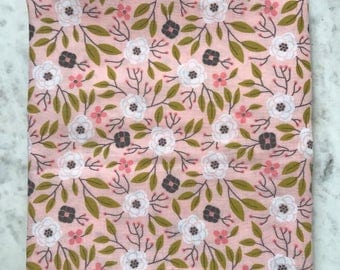 Receiving blanket // Double Gauze Swaddler // Spring Baby Blanket // Floral Baby Blanket // Floral Print Gauze // Baby Gift // Baby Girl