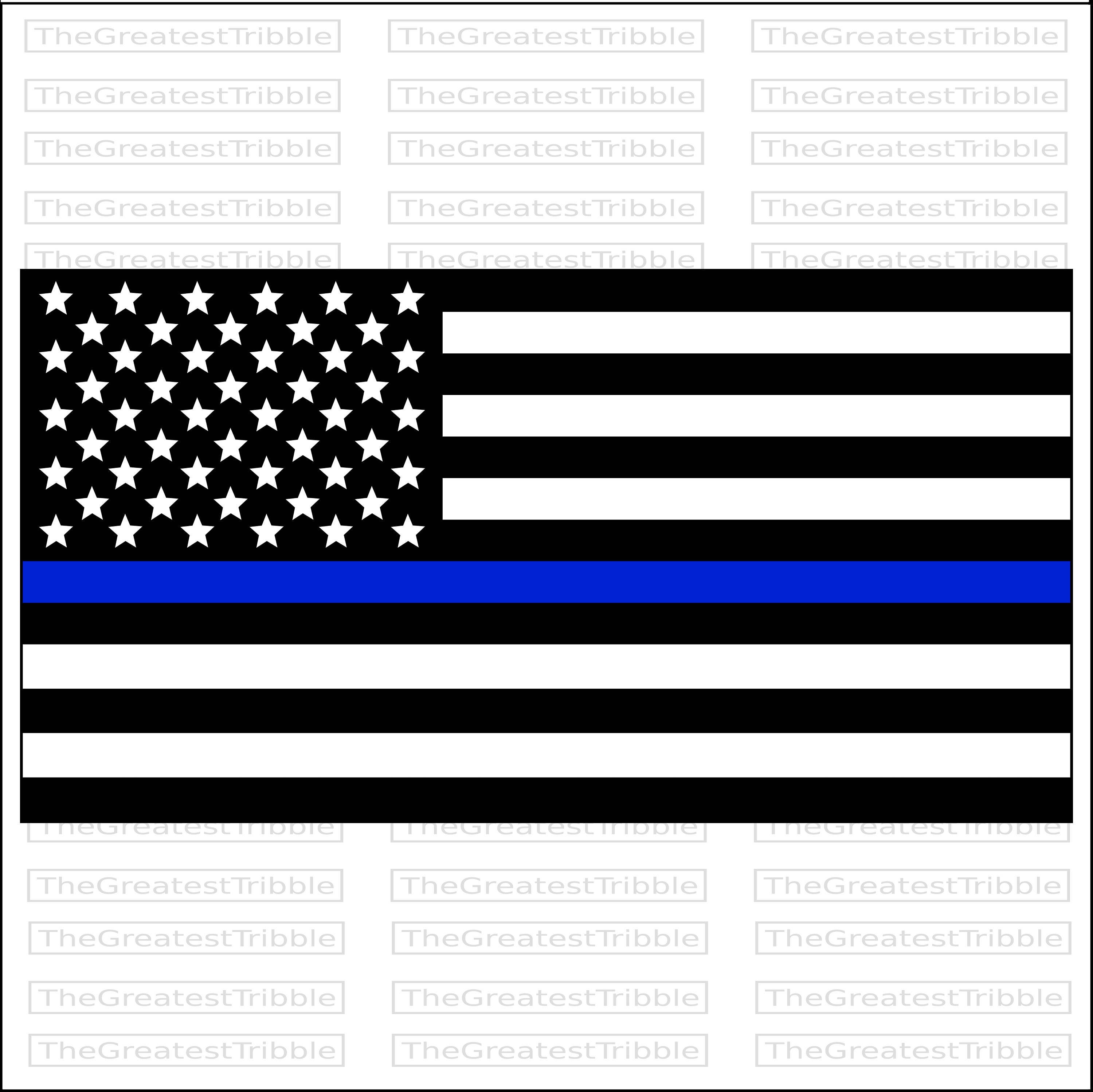 Thin Blue Line United States Flag eps svg png jpg Vector ...