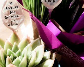 Thanks for helping me GROW- teacher gift, mother's day, mother's day gift, grandma, Grandma gift, Nana, Nana gift, helping me grow