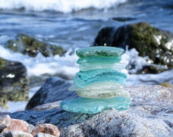 8 pcs Sea glass bottle seaglass bottle sea glass bottom bottle something blue for bride summer wedding ideas wedding favors for guests