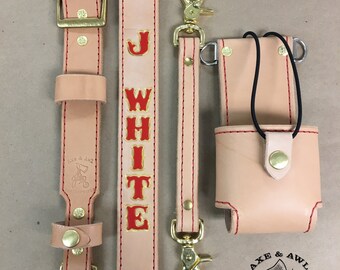 Leather Radio Strap Etsy