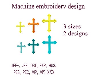 Machine embroidery designs. Christian Cross embroidery design. easter Cross. Religious Embroidery. Embroidery Frame. Instant Download.