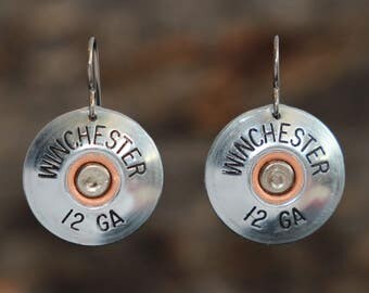 Winchester 12 gauge Shotgun Shell Earring