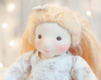 SALE! Natural kids toys, Waldorf doll, natural rag doll, Waldorf inspired doll, present, gift for girl, steiner doll, felt sculptured doll