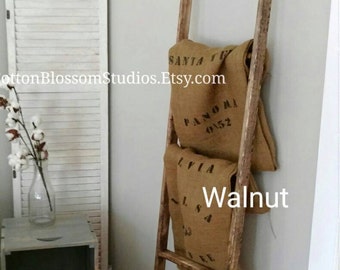 Blanket Ladder - Decrotive Wooden Ladder - Fixer Upper Style - Farmhouse Ladder - Distressed Blanket Ladder - Wood Ladder -Decorative Ladder