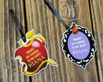 Descendants Tags- Descendants Party -Descendants favors - Descendants Birthday Party - Descendants Party -Favors - Tags
