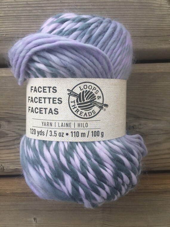 Facets Yarn by Loops & Threads/Facets/Facets Violet Opal/Yarn