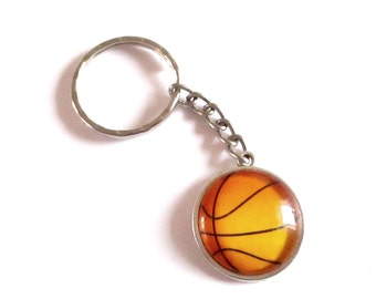 Basketball keychain | Etsy