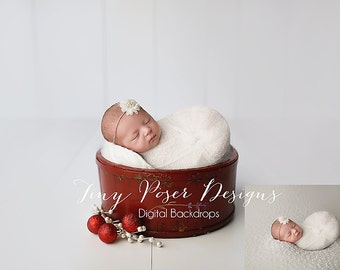 Christmas Newborn Digital Background / Backdrop Newborn Photography Digital Prop Instant Download