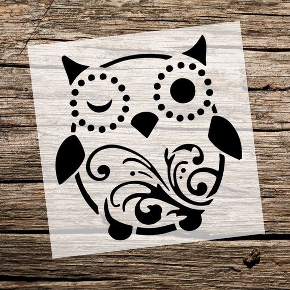 cute owl owl stencil custom stencil custom stencils