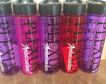 Plexus inspired water bottles