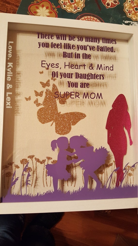 Download Items similar to Mother daughter shadow box on Etsy