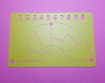 Chronodex style Stencil for bullet journal bujo planner