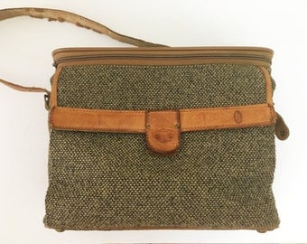 Vintage 80s Hartmann Tweed Carrier Bag