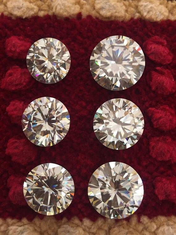 90.00 carat moissanite loose wholesale lot 6 by seaglassworld11
