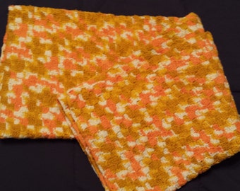 Homemade afghan lap blanket