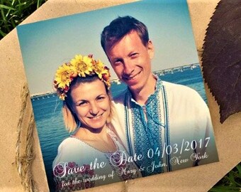 Save the date magnets - Personalized fridge magnets - Custom magnet - Refrigerator photo magnets - Picture Magnets - Lettered wedding magnet