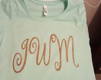 monogram t shirt dress