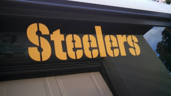 STEELERS decal die-cut vinyl sticker auto car window