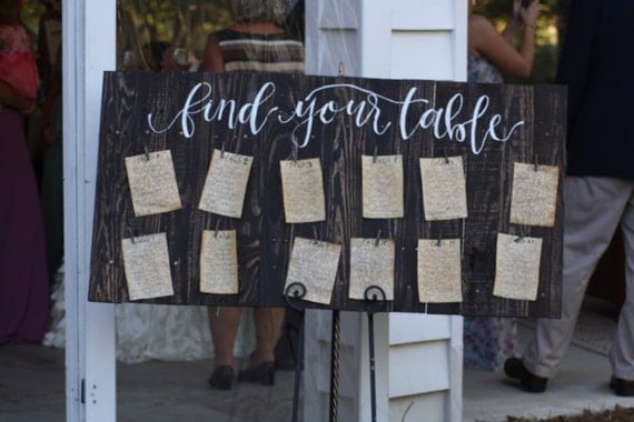 Find Your Table Pallet Wedding Sign