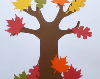 DIY Thankful Tree Craft Kit - Thanksgiving - Kids Crafts - Thankful Project - Fall Leaves - Tree of Thanks - Paper Crafts