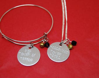 Hollywood Tower Hotel Terror Bangle or Necklace