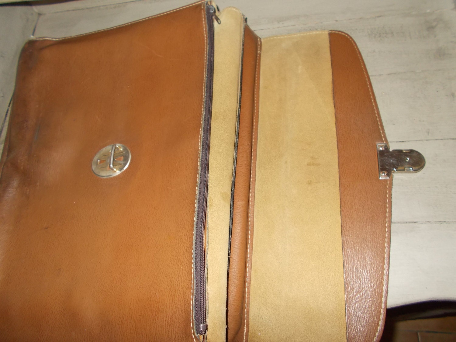 french leather briefcase