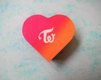 Twice kpop heart jewellery box, official colours