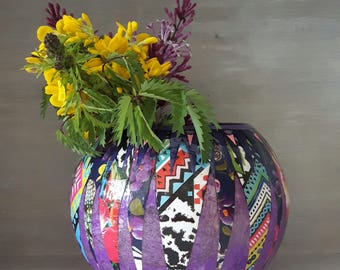 Decorative vases, bubble vases, unique vases, quirky vases, unusual vases, hand decorated vases, funky vases, decorated vases