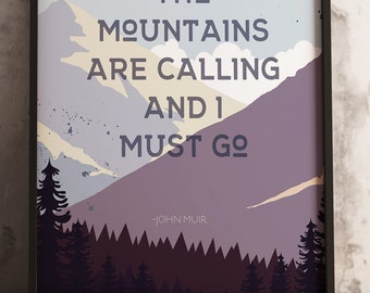 mountains are calling, Illustrative design