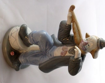 Paul Sebastian Clown With Violin Porcelain Figurine 1992