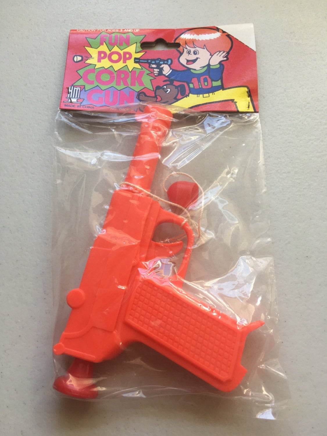 Vintage Fun Pop Cork Gun still in package toy gun