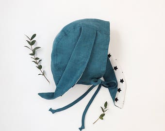 Bunny baby bonnet "Little Star"