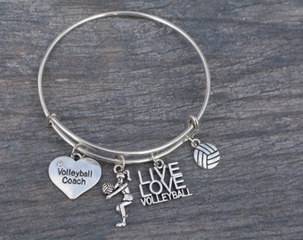 Volleyball Coach Gift -Volleyball Coach Bracelet –Volleyball Gift - Perfect for Volleyball Players, Volleyball Coaches & Team Gifts